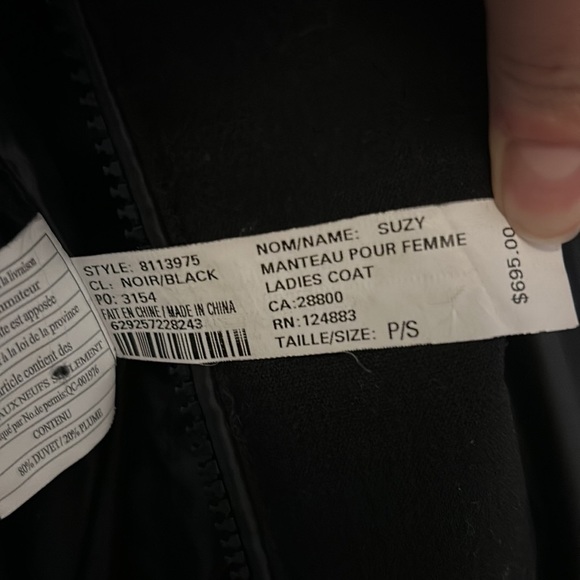 Rudsak Black Suzy Duvet, Leather and  Fur Coat - Picture 6 of 6